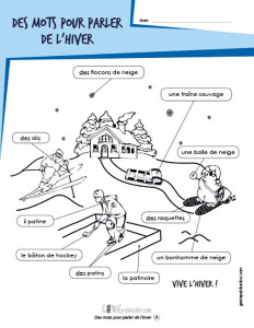 Des mots pour parler de l'hiver