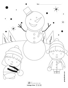 Coloriage d'hiver – 4