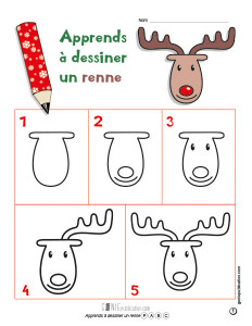 Apprends à dessiner un renne