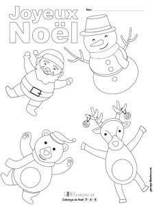 Coloriage de Noël – 1