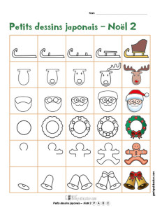 Petits dessins japonais – Noël 2