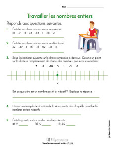 Travailler les nombres entiers
