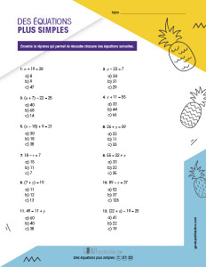 Des équations plus simples