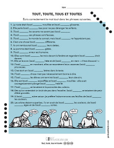 Tout, toute, tous et toutes