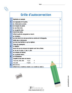 Grille d'autocorrection