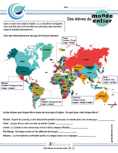 Des élèves du monde entier