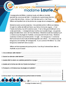 Le voyage de madame Laurie