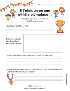 Si j'étais un ou une athlète olympique...