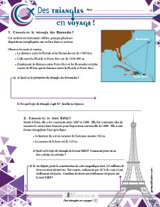 Des triangles en voyage !