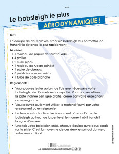 Le bobsleigh le plus aérodynamique !