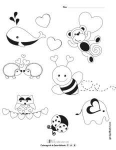 Coloriage de la Saint-Valentin – 1