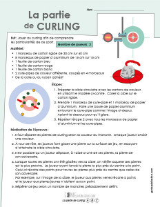 La partie de curling