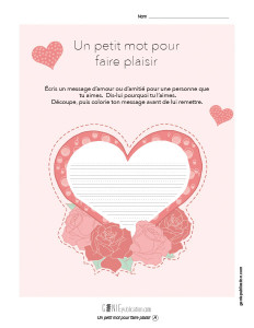 Un petit mot pour faire plaisir