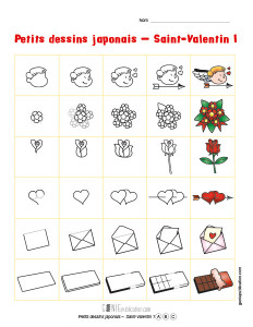 Petits dessins japonais – Saint-Valentin 1