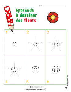 Apprends à dessiner des fleurs