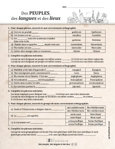 Des peuples, des langues et des lieux