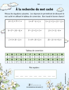 À la recherche du mot caché
