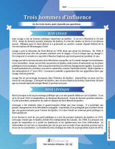 Trois hommes d'influence