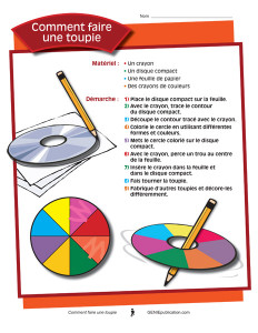 Comment faire une toupie