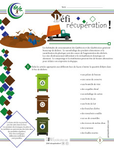 Défi récupération !