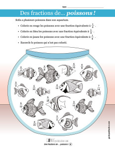 Des fractions de... poissons !