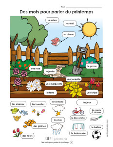 Des mots pour parler du printemps