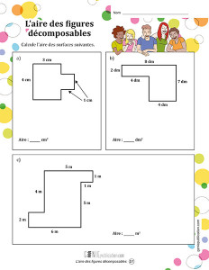 L'aire des figures décomposables