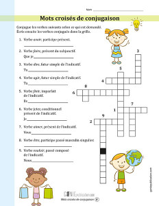 Mots croisés de conjugaison