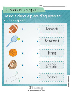 Je connais les sports