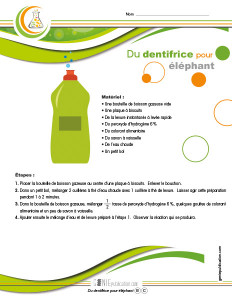 Du dentifrice pour éléphant