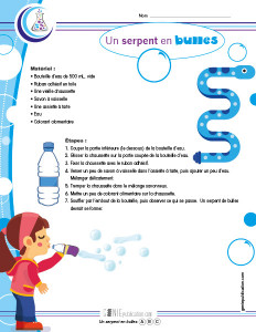 Un serpent en bulles