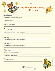 Argumentative Essay – Planner