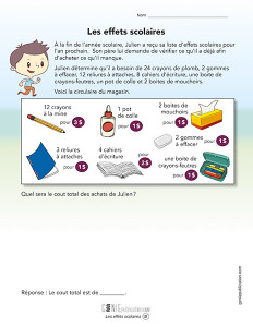 Les effets scolaires