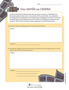 Une sortie au cinéma