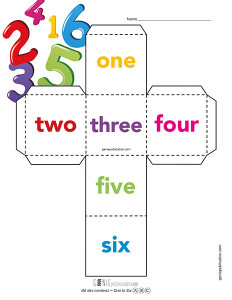 Dé des nombres – One to Six