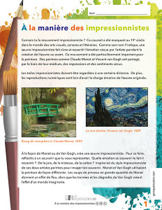 À la manière des impressionnistes