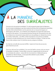 À la manière des surréalistes