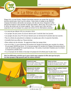 La fête du camp