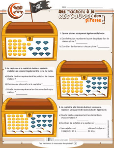 Des fractions à la rescousse des pirates !