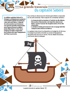La grande traversée du capitaine Sabord