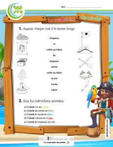 Le vocabulaire des pirates