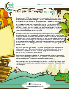 Mon premier voyage en mer