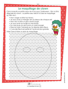 Le maquillage de clown