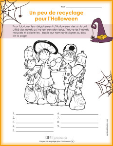 Un peu de recyclage pour l'Halloween