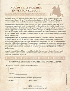 Auguste, le premier empereur romain