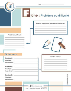 Fiche : Problème ou difficulté