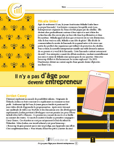 Il n'y a pas d'âge pour devenir entrepreneur